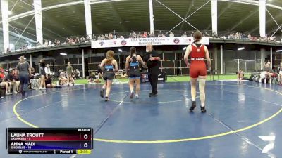 124 lbs Round 2 (8 Team) - Launa Troutt, Oklahoma vs Anna Madi, Ohio Blue