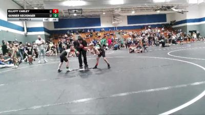 55 lbs Round 3 - Elliott Carley, Cobra Wrestling Club vs Gunner Seckinger, KC Elite Training Center