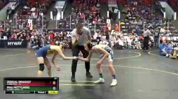 77 lbs Round 2 (4 Team) - Zeekial Denault, Clarkston vs Max Motylinski, Dundee White