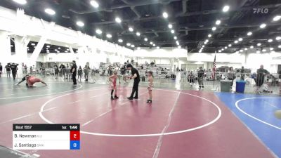 62 lbs Consi Of 4 - Bentley Newman, Illinois Valley YW vs Jesse Santiago, Daniel Cormier Wr Ac