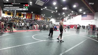 113 lbs Champ. Round 1 - Dylan Khalil, Beverly Hills vs James Burtonduron, Santa Monica