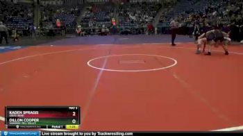5A - 120 lbs Semifinal - Dillon Cooper, Shawnee-Mill Valley vs Kaden Spragis, Great Bend