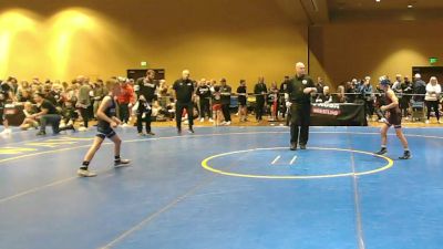 74 lbs Cons. Sub-quarters - Salvatore Rizzo, Grit vs Greyson Brant, Savage Wrestling Academy