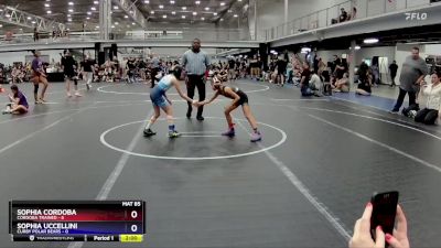 57 lbs Round 4 (8 Team) - Sophia Cordoba, Cordoba Trained vs Sophia Uccellini, Curby Polar Bears