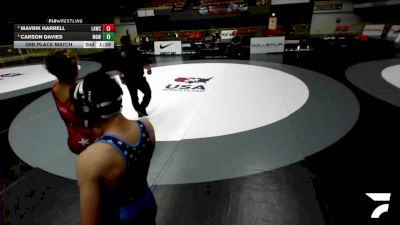 All Cadet Boys Freestyle Lower - 120 lbs 3rd Place Match - Giovanni Manzo, Canyon Springs High School Wrestling vs Jake Agolia, Team So Cal Wrestling Club