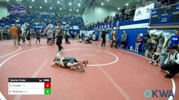 43-46 lbs Quarterfinal - Owden Fowler, Chandler Takedown Club vs Richard Widman, Shelton Wrestling Academy