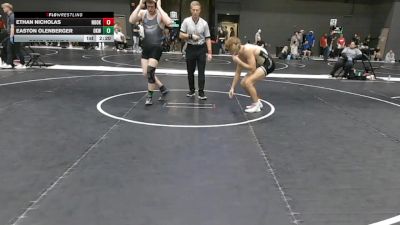 174 lbs Cons. Round 5 - Easton Olenberger, Oklahoma Wesleyan vs Ethan Nicholas, Northeast Oklahoma