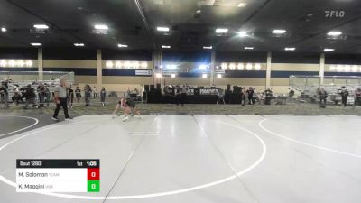 116 lbs Final - Marlee Solomon, Team Thunder WC vs Kaiya Maggini, USA Gold WC