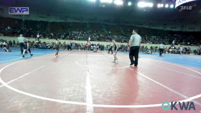 80 lbs 2nd Place - Ronan Winkle, R.a.w. vs Jonah Roberts, Tulsa Blue T Panthers