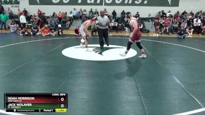 165 lbs Cons. Semi - Jack Wolaver, St. George`s vs Noah Morrison, New Hope HS