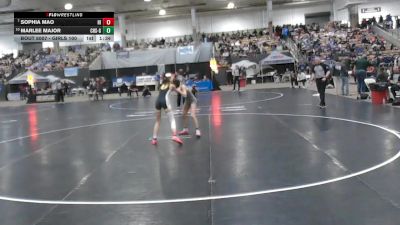 Girls 100 lbs Champ. Round 1 - Sophia Mao, Hixson High School Girls vs Marlee Major, Carter High School Girls