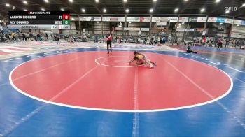 124 lbs Semifinal - Lakota Rogers, Tatanka Tuff vs Aly Dinardi, Miles City Wrestling Club