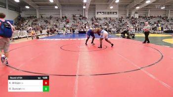 285 lbs Round Of 64 - Kwadrus Wilson, GA vs Rasheen Duncan, MD