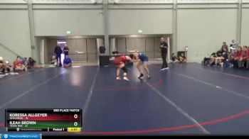 122 lbs Placement Matches (8 Team) - Koressa Allgeyer, Wisconsin vs Ileah Brown, Texas Red