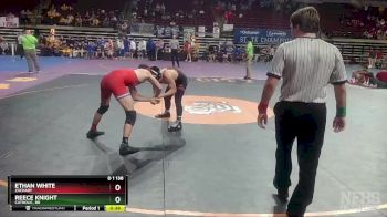 D 1 138 lbs Cons. Round 5 - Ethan White, Zachary vs Reece Knight, Catholic, BR