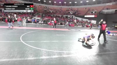 105 lbs 3rd Place Match - Norah Hay, Brown Deer Jr Falcons Wrestling Club vs Liliana Gobeli, Monroe Wrestling Club