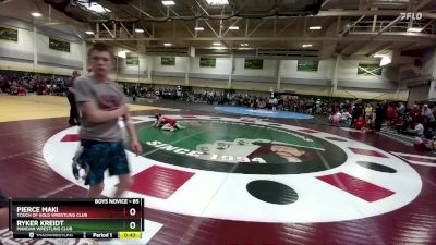 85 lbs Cons. Round 1 - Pierce Maki, Touch Of Gold Wrestling Club vs Ryker Kreidt, Mandan Wrestling Club