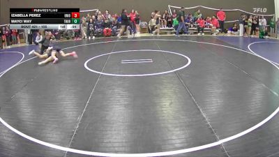 105 lbs Cons. Round 3 - Mayci Way, Thurston vs Izabella Perez, Union