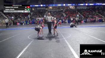 110 lbs Cons. Round 2 - EmmaLynn Hagar, Red Devil vs Emma Edler, Turner