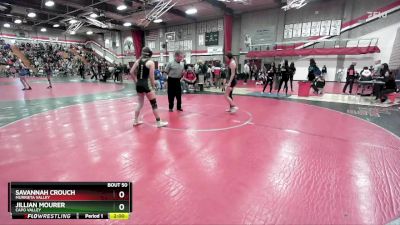 120 lbs Champ. Round 1 - Jillian Mourer, Capo Valley vs Savannah Crouch, Murrieta Valley
