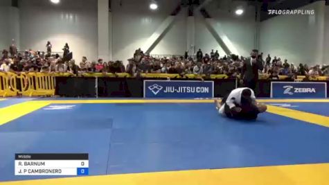 REXIE BARNUM vs JOHN P CAMBRONERO 2021 World Master IBJJF Jiu-Jitsu Championship