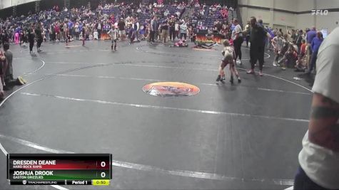 52 lbs Semifinal - Joshua Drook, Gaston Grizzlies vs Dresden Deane, Hard Rock Rams