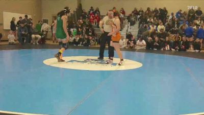 140 lbs Champ. Round 2 - Piper Barnett, Natrona County vs Bonita Kinzer, Powder River Co. (Broadus)
