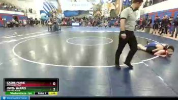 120 lbs Champ. Round 1 - Owen Harris, Coeur D Alene vs Cashe Payne, American Falls