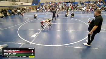 50 lbs Semifinal - Sage Balliett, Roy Wrestling Club vs Peyton Chelewski, Colorado Outlaws