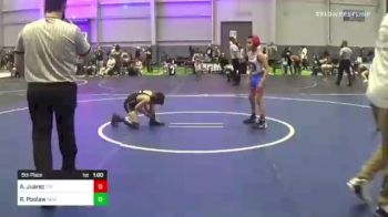 82 lbs 5th Place - Anthony Juarez, Tuf California Wrestling Academy vs Ricardo Poolaw, New Mexico Bad Boyz