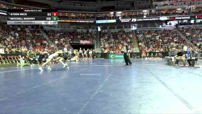 3A-132 lbs Cons. Round 5 - Mitchell Murphy, Dubuque Hempstead vs Ayden Beck, Dallas Center-Grimes