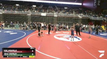 71 lbs Cons. Round 1 - Koe Jaramillo, Eastside United Wrestling Club vs Kruz Wamsley, Top Of The Rock Wrestling Club