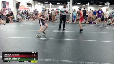 80 lbs Round 3 (6 Team) - Joshua Schuab, Lil Shutts vs Braden LaRoche, Moser`s Mat Monster