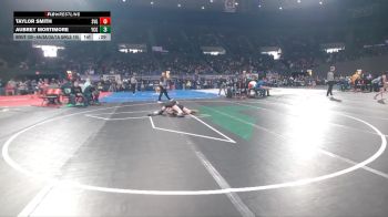 4A/3A/2A/1A Girls 105 Cons. Round 2 - Aubrey Mortimore, Yamhill-Carlton Girls vs Taylor Smith, Siletz Valley Girls