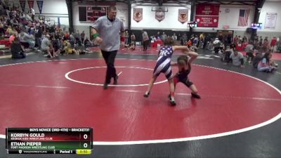 Quarterfinal - Korbyn Gould, Keokuk Kids Wrestling Club vs Ethan Pieper, Fort Madison Wrestling Club