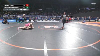 6A/5A Girls 140 1st Place Match - Taylor Echeverria, Crook County Girls vs Renae Cook, Forest Grove Girls