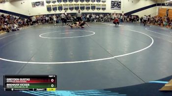 144 lbs Quarterfinal - Brennan Kicker, Medina Highland (A), OH vs Greyden Gustas, Reynolds High School