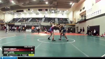 119 lbs Cons. Round 3 - Kody James, Elite Athletic Club vs Wyatt Abbott, Whiteland Wrestling Club