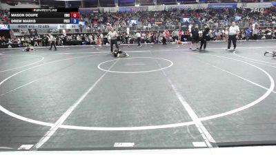 72 lbs Round Of 16 - Mason Doupe, Cwc vs Drew Marks, Predator