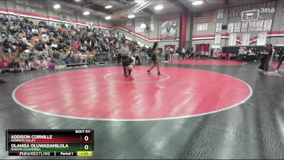 155 lbs Cons. Round 3 - Olanisa Oluwadamilola, Rancho Cucamonga vs Addison Cornille, Murrieta Valley