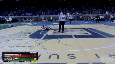 D4-157 lbs Cons. Semi - Clayton Clark, East Jackson HS vs Mason Mansfield, Gobles HS