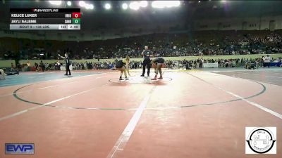 138 lbs Round Of 32 - Kelice Luker, Union Girls JH vs Jayli Saleme, Sand Springs Jr High