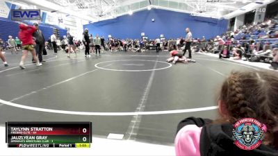 125 lbs Semis (4 Team) - Taylynn Stratton, Firebird Elite vs Jauzlyean Gray, OpenMats Wrestling Club