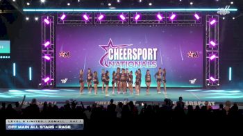 Off Main All Stars - Rage [2026 L6 Limited - XSmall Day 1] 2026 CHEERSPORT National All Star Cheerleading Championship