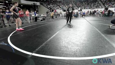 117 lbs Round Of 16 - Kadence Rutherford, Grove Takedown Club vs Abrianna Kreger, Blackwell Wrestling Club