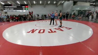 235 lbs 5th Place Match - Faith DeHerrera, Pueblo Central vs Khloe Yizar, Vista Peak