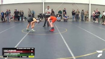 110 lbs Cons. Round 4 - Colt Hubbard, Honaker Tigers Youth Wrestling vs Haden Henderson, Machine Shed Wrestling