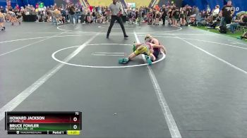 72 lbs Round 4 (8 Team) - Bruce Fowler, Ohio Gold 24k vs Howard Jackson, CP Elite