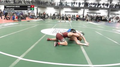157 lbs Consi Of 8 #1 - Sebastian Mejia, Clarke vs Alan Little, Oneonta