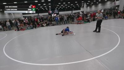 63 lbs Cons. Sub-quarters - Luke Brown, Open Mats Wrestling Club vs Levi McCombs, Sebolt Wrestling Academy